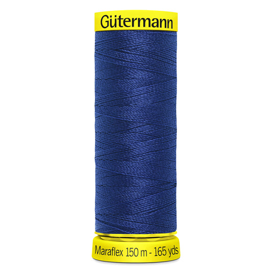 Gutermann Maraflex Elastic Sewing Thread 232 Navy Blue 150m