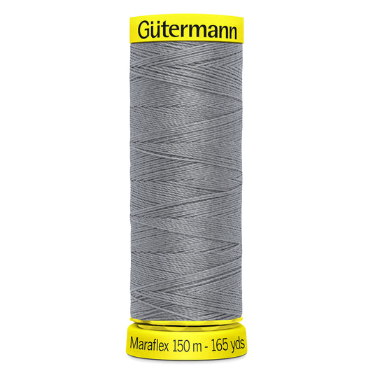 Gutermann Maraflex Elastic Sewing Thread 40 Silver Grey 150m