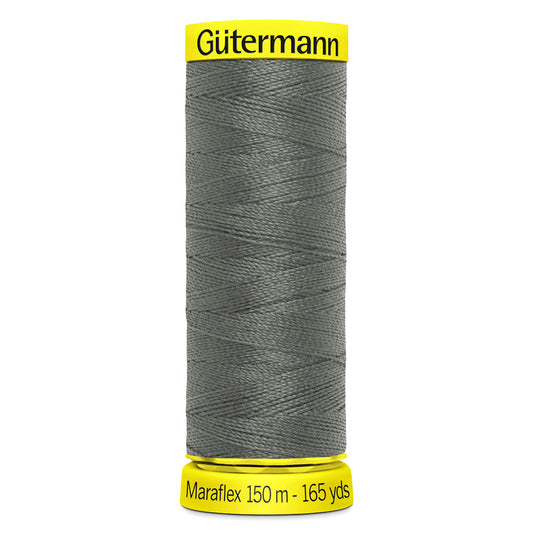 Gutermann Maraflex Elastic Sewing Thread 701 Grey 150m