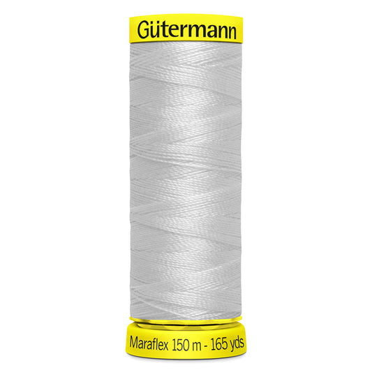 Gutermann Maraflex Elastic Sewing Thread 8 Light Grey 150m