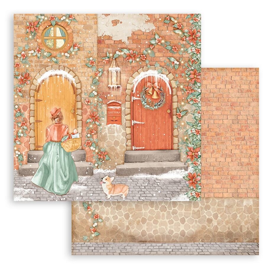 Stamperia All Around Christmas 8x8 Inch Paper Pack (SBBS89)