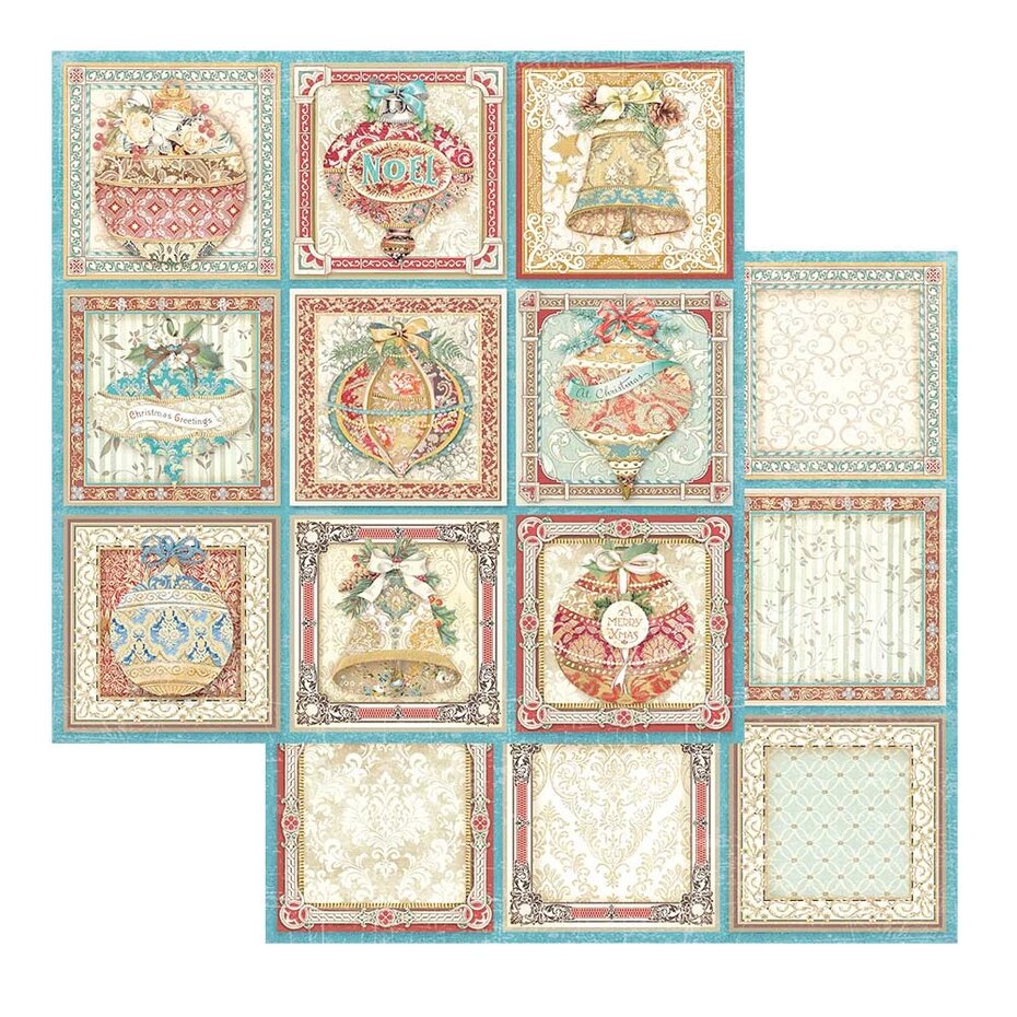 Stamperia Christmas Greetings 12x12 Inch Paper Pack (SBBL137)