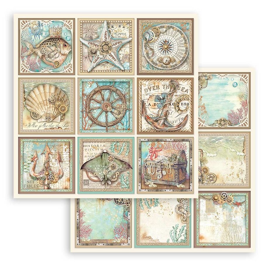 Stamperia Songs of the Sea 12x12 Inch Paper Pack (SBBL141)