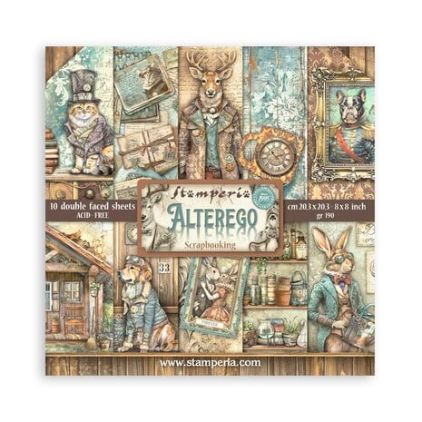 Stamperia Alterego 8x8 Inch Paper Pack (SBBS115)