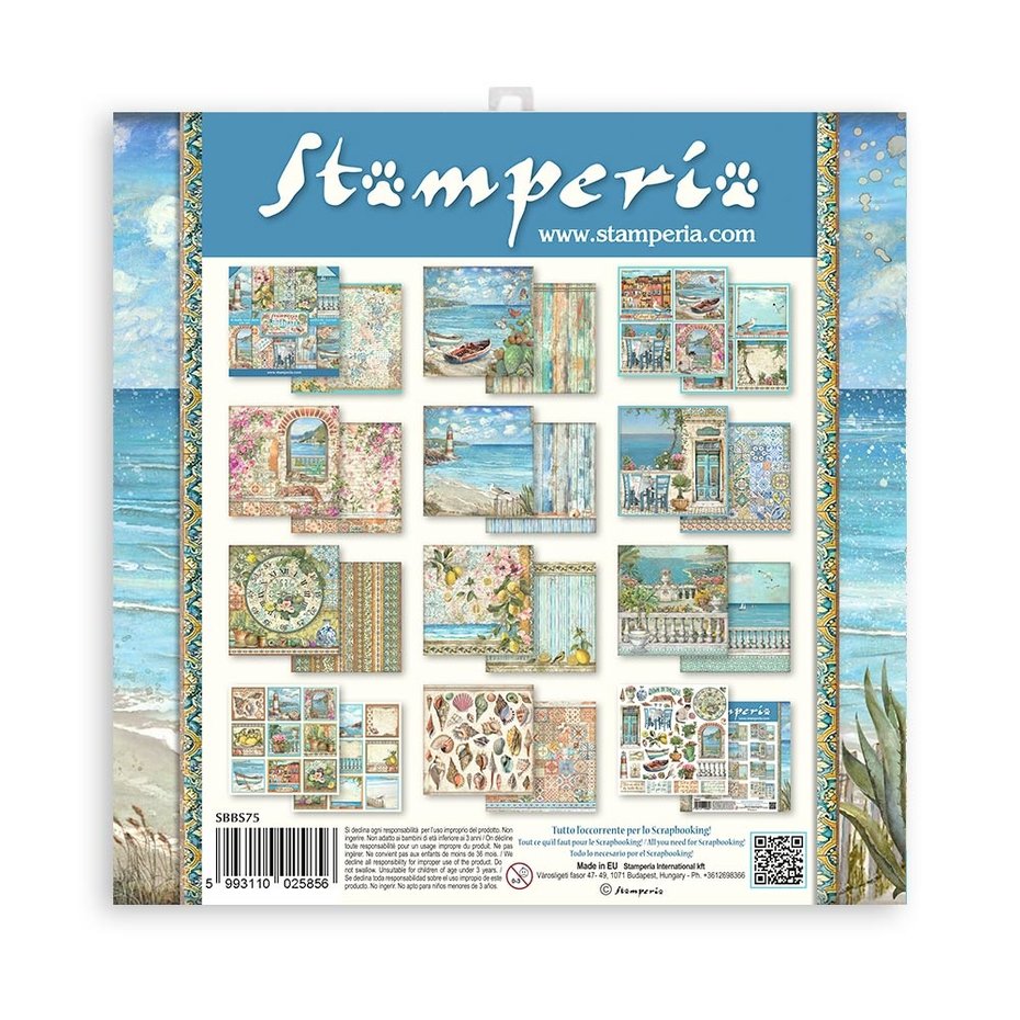 Stamperia Blue Dream 8x8 Inch Paper Pack (SBBS75)