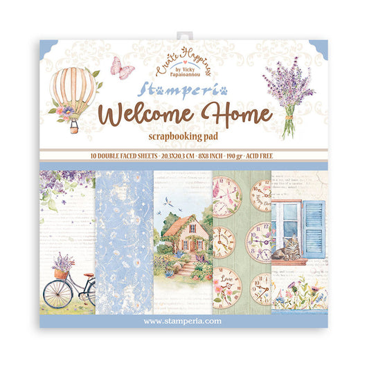 Stamperia Create Happiness Welcome Home 8x8 Inch Paper Pack (SBBS77)