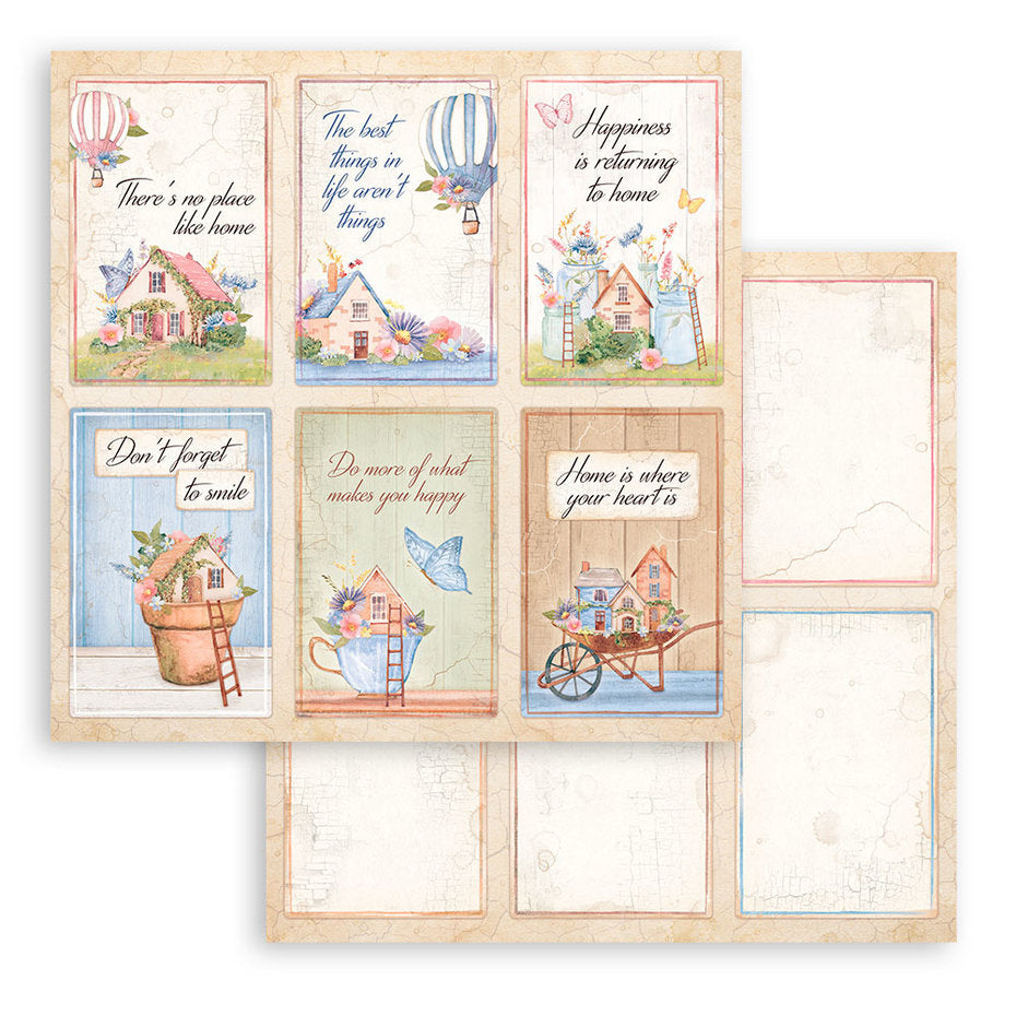 Stamperia Create Happiness Welcome Home 8x8 Inch Paper Pack (SBBS77)