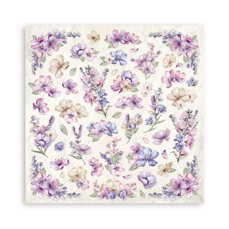 Stamperia Lavender 8x8 Inch Paper Pack (SBBS108)