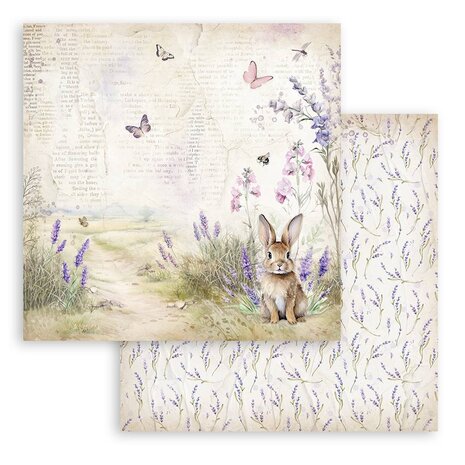 Stamperia Lavender 8x8 Inch Paper Pack (SBBS108)