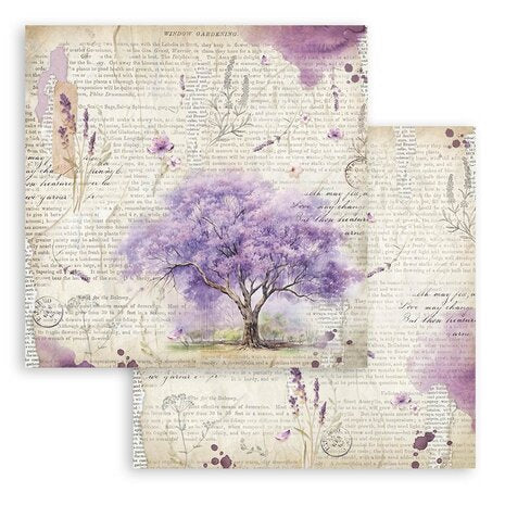 Stamperia Lavender 8x8 Inch Paper Pack (SBBS108)