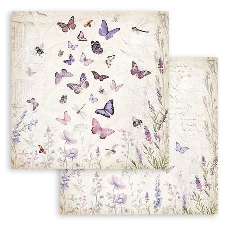 Stamperia Lavender 8x8 Inch Paper Pack (SBBS108)