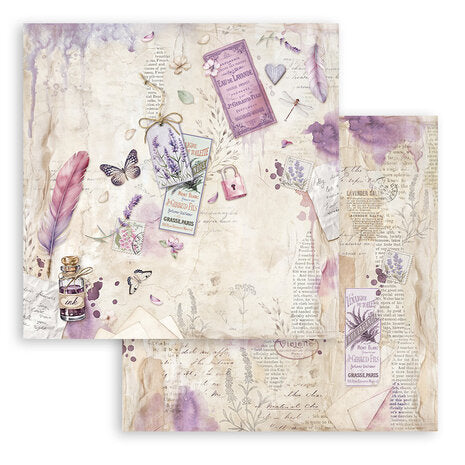 Stamperia Lavender 8x8 Inch Paper Pack (SBBS108)