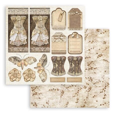 Stamperia Old Lace 8x8 Inch Paper Pack (SBBS116)