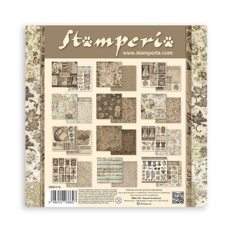 Stamperia Old Lace 8x8 Inch Paper Pack (SBBS116)