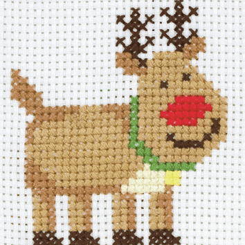 Rudolph  - Anchor 1st Counted Cross Stitch Kit 3690000\10010