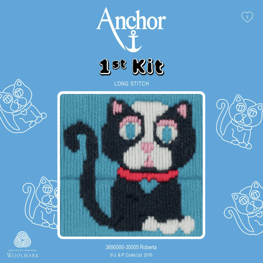 Roberta  - Cat - Anchor 1st Embroidery Kit 3690000\30005