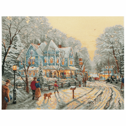 Counted Cross Stitch Kit: Maia Collection: A Holiday Gathering