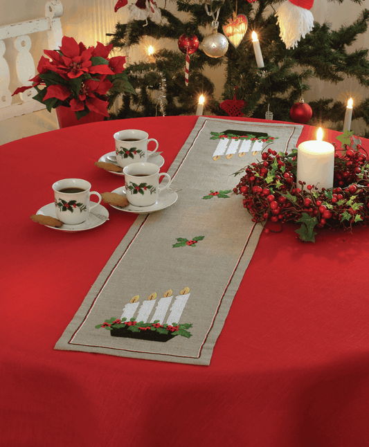 Advent Candlestick  Runner - Anchor Embroidery Kit 9240000\2541