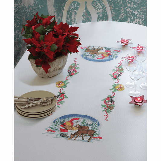 Deer Suppers Tablecloth - Anchor Cross Stitch Kit 9240000\3506