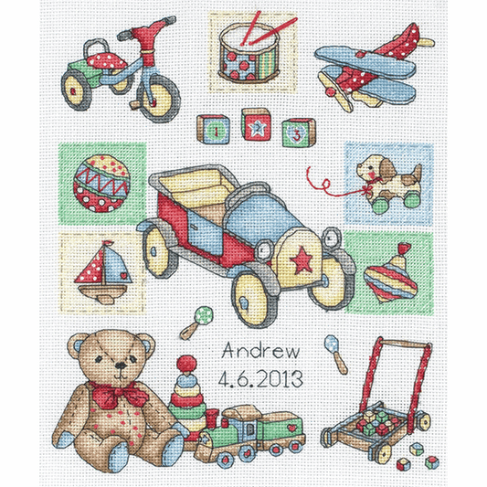 Boy's  Birth Record -  Anchor Counted Cross Stitch Kit ACS39