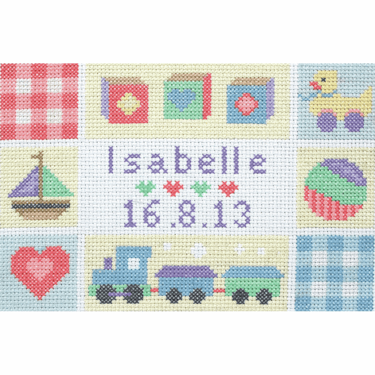 Baby  Birth Record -  Anchor Counted Cross Stitch Kit ACS42