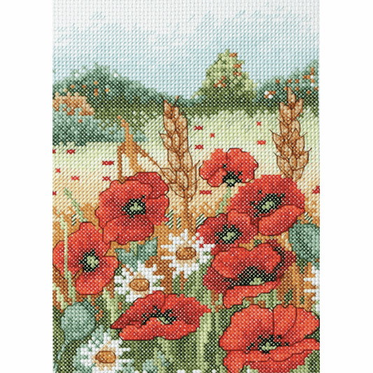 Poppy Field - Anchor Cross Stitch Kit AK114