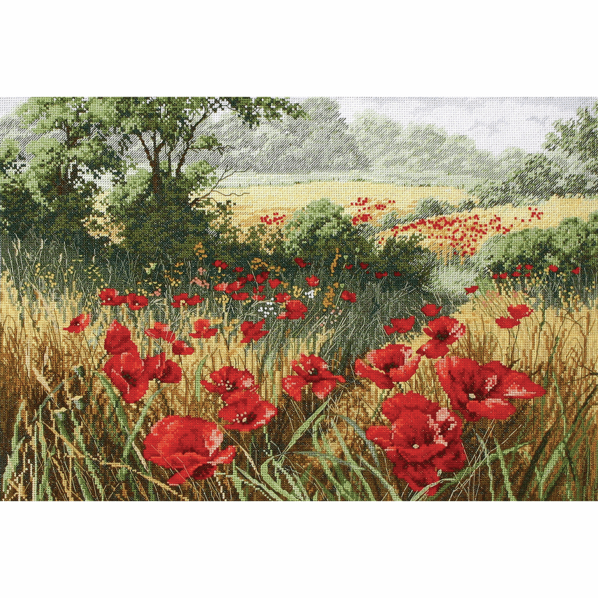 Host of Poppies  - Anchor Maia Cross Stitch APC935