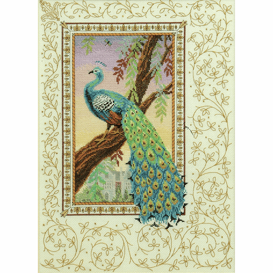 Renaissance Peacock - Anchor Cross Stitch Kit CC80455