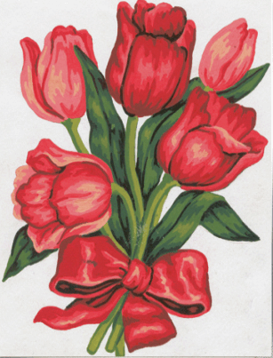 Tulips - Collection d'Art Tapestry Kit CD3045K