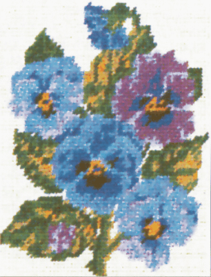 Pansies - Collection d'Art Tapestry Kit CD3048K