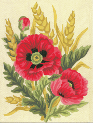 Poppies and Wheat - Collection d'Art Tapestry Kit CD3116K