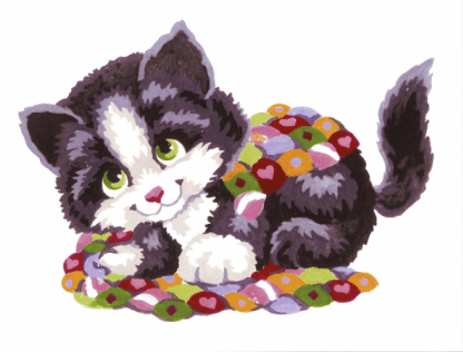 Patchwork Kitten - Collection d'Art Tapestry Kit CD3192K