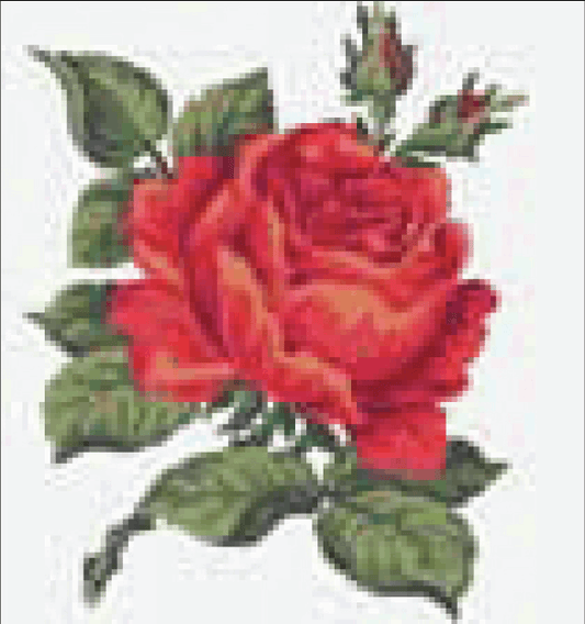 Red Rose - Collection d'Art Tapestry Kit CD4015K