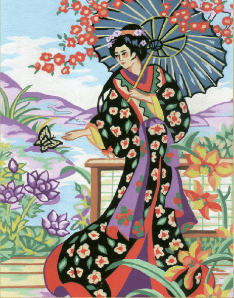 Japanese Lady - Collection d'Art Tapestry Kit CD6190K