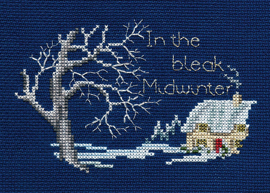 Midwinter - Christmas Card - Derwentwater Designs Cross Stitch Kit DWCDX06