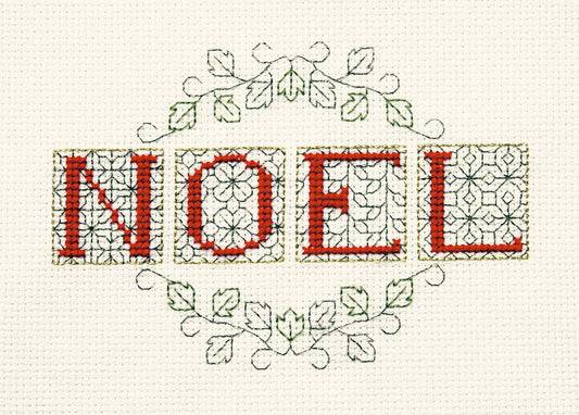 Noel - Christmas Card - Derwentwater Designs Cross Stitch Kit DWCDX19