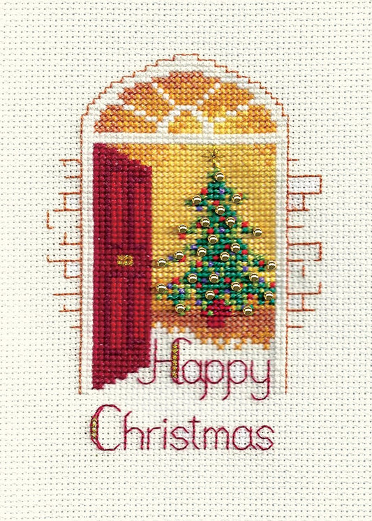 Warm Welcome - Christmas Card - Derwentwater Designs Cross Stitch Kit DWCDX34