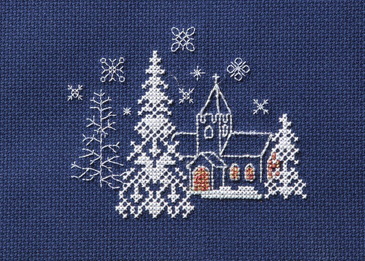 Christmas Card – Let it Snow- Derwentwater Designs Cross Stitch Kit DWCDX57