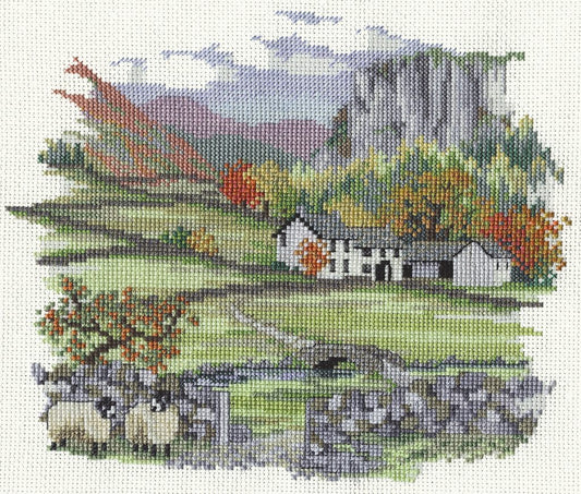 Countryside Cragside Farm - Derwentwater Designs Cross Stitch Kit DWCON01