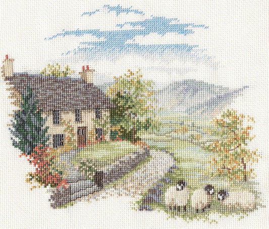 Countryside High Hill Farm - Derwentwater Designs Cross Stitch Kit DWCON03