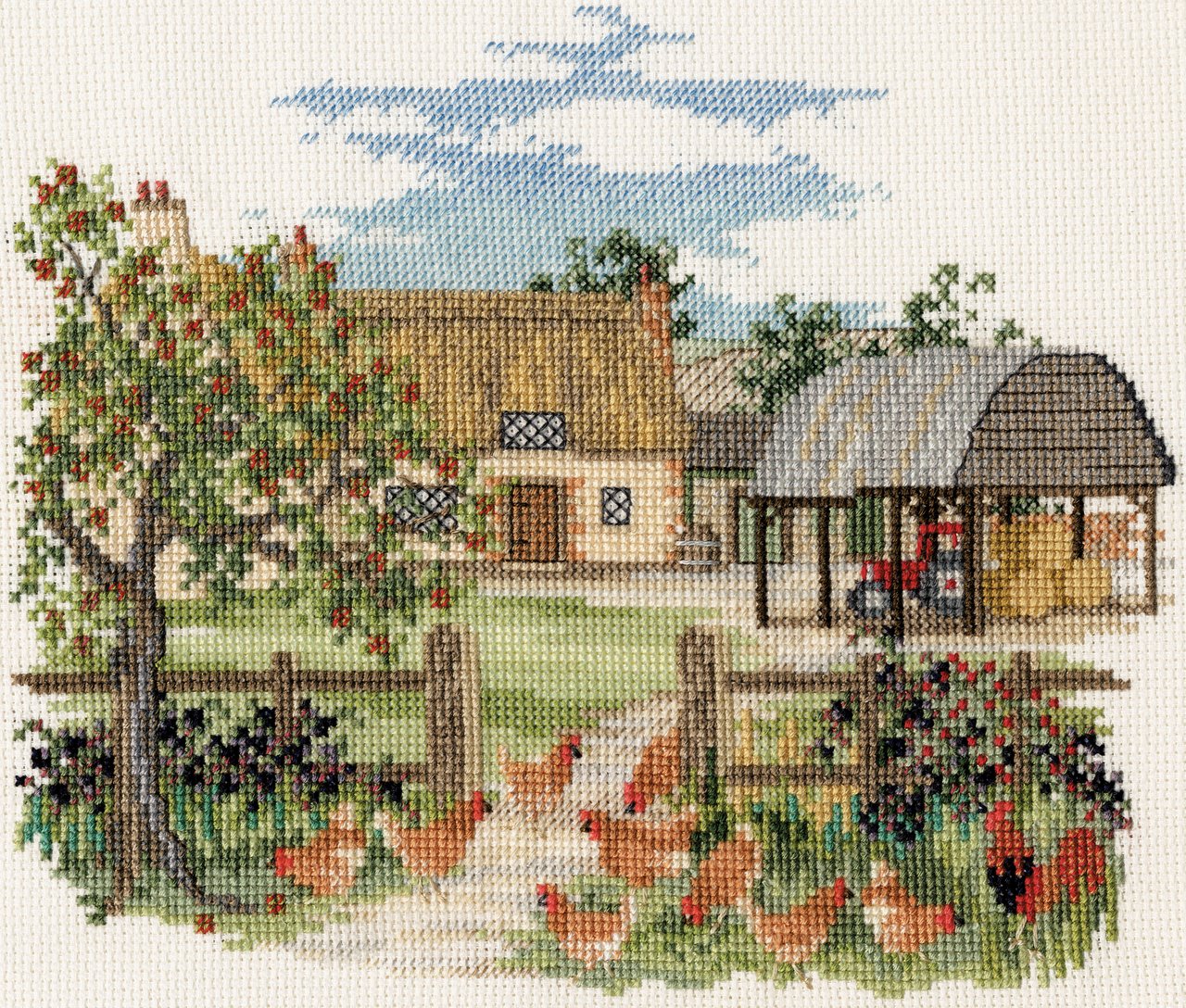 Countryside Appletree Farm - Derwentwater Designs Cross Stitch Kit DWCON07