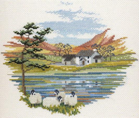 Countryside Lakeside Farm - Derwentwater Designs Cross Stitch Kit DWCON08