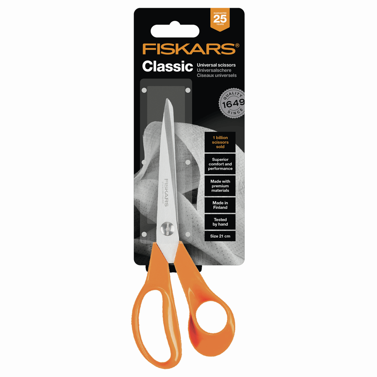 Fiskars 21cm/8.25" Classic Universal Scissors (Right Handed) F9853