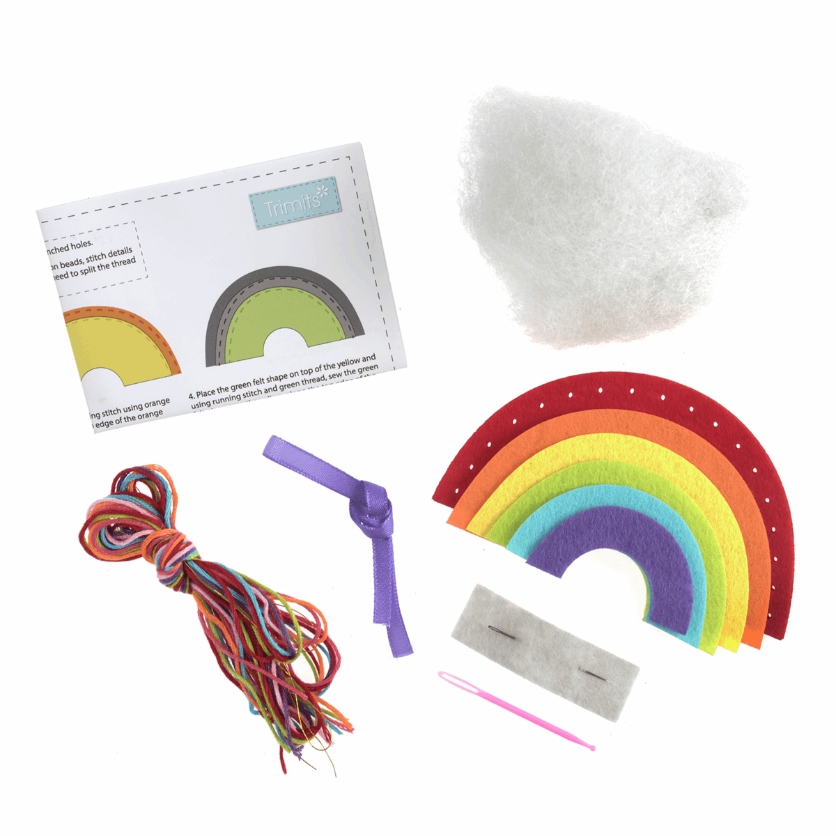 Trimits Felt Decoration Kit: Rainbow GCK061