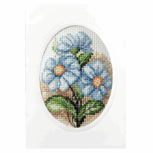 Blue Flowers - Orchidea Cross Stitch Kit ORC.6162