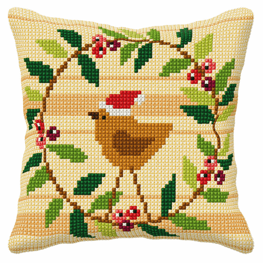 Christmas Wreath- Orchidea Cushion Cross Stitch Kit ORC.9007