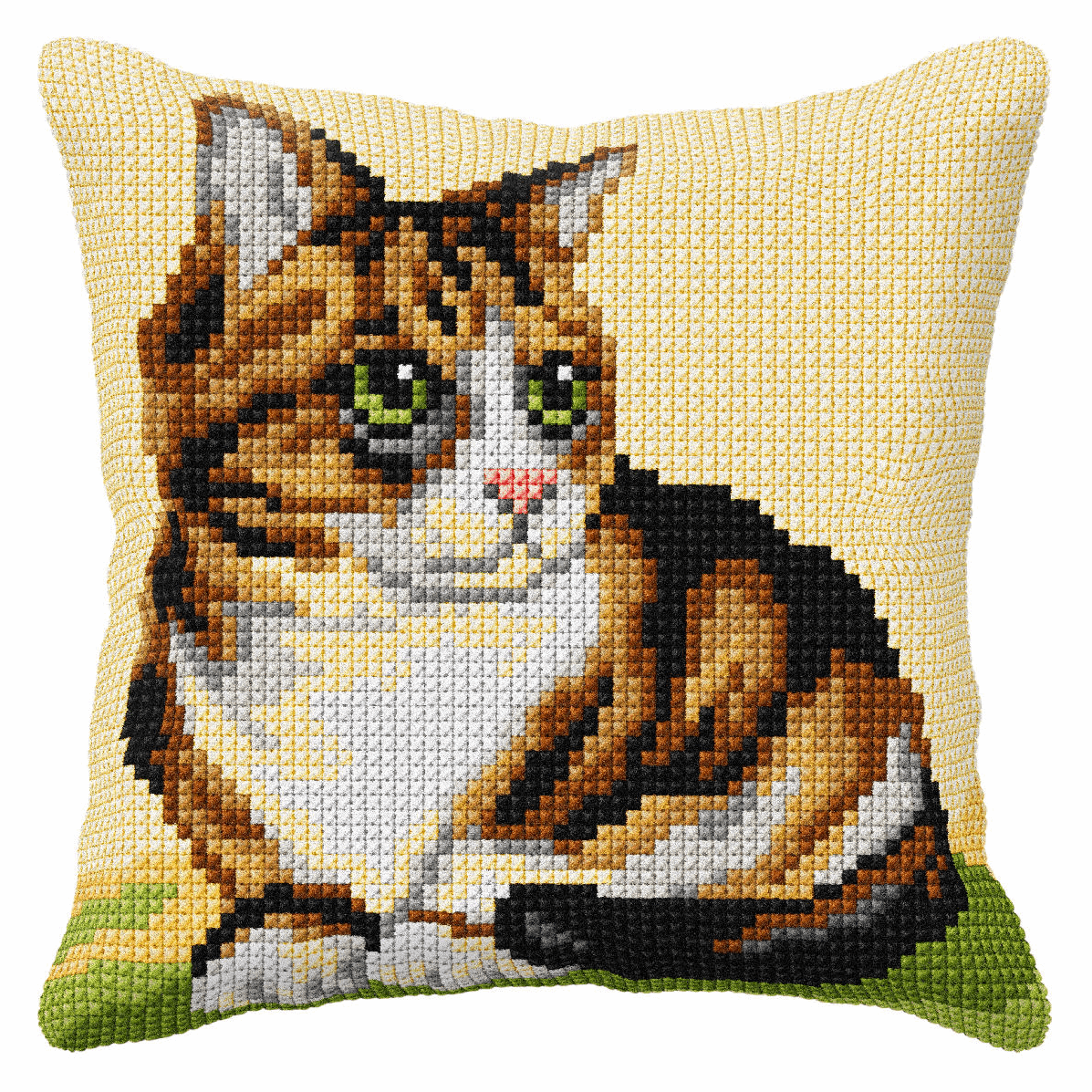 Cat - Orchidea Cushion Cross Stitch Kit ORC.9015