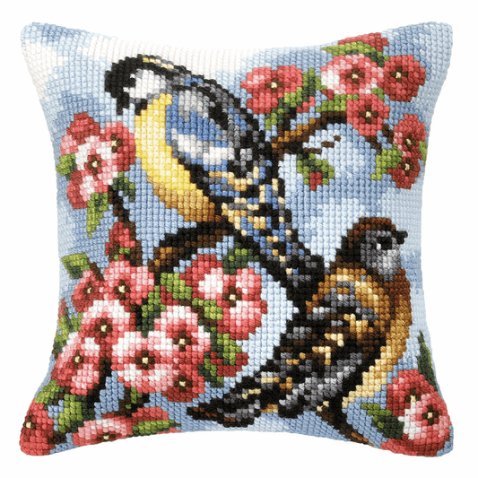 Two Birds - Orchidea Cushion Cross Stitch Kit ORC.9021