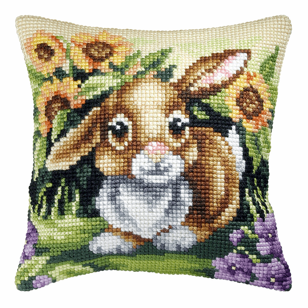 Bunny - Orchidea Cushion Cross Stitch Kit ORC.9026