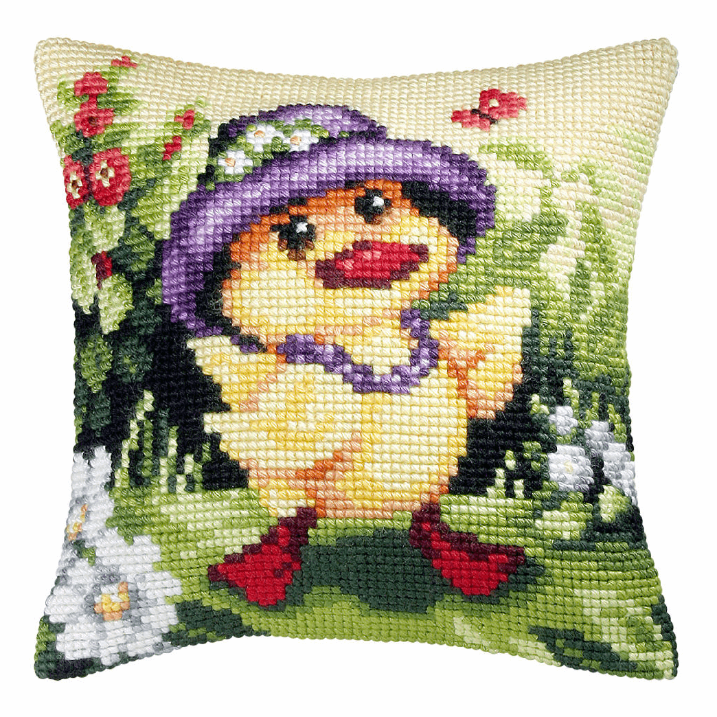 Quackers - Orchidea Cushion Cross Stitch Kit ORC.9027 -|